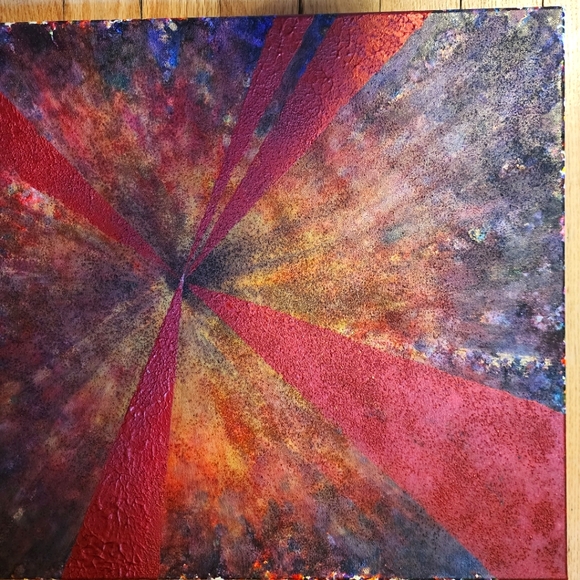 HANDCRAFTED Abstract Painting HANDPAINTED Artwork Stretch Canvas Wall Art Decor - Picture 3 of 14